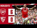 HIGHLIGHTS #Arsenal Vs Sevilla(6-0)Gabriel Jesus socore a hat -trick on  emirates Stadium