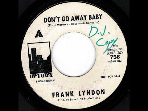 Thumbnail for Frank Lyndon - Don't Go Away Baby - (Uptown)