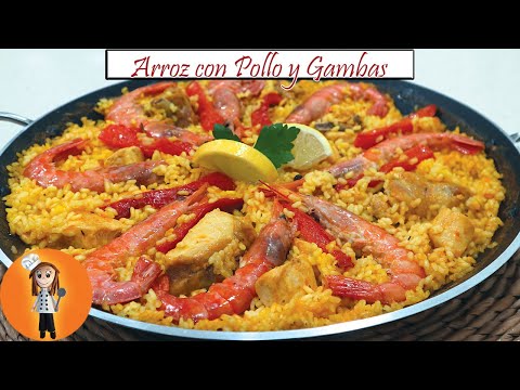 Arroz con Pollo y Gambas | Receta de Cocina en Familia
