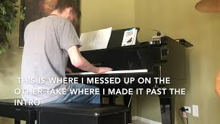 Haywyre - "Do You Or Don't You", but it's played on a piano after many mistakes.