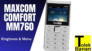 MAXCOM COMFORT MM760 - Unboxing / Menu & Ringtones / Telefon dla seniora