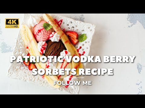 Patriotic Vodka Berry Sorbets Recipe #recipe #Patriotic #Vodka #Berry #Sorbets