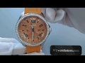 Women S Orange Fossil Cecile AM4491 Multi Function Glitz Watch