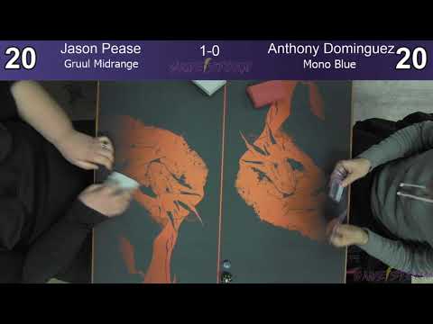 Jason Pease (Gruul Midrange) vs Anthony Dominguez (Mono Blue) - Friday Night Standard 2/22/19