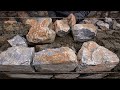 Building A Stone Wall With Concrete