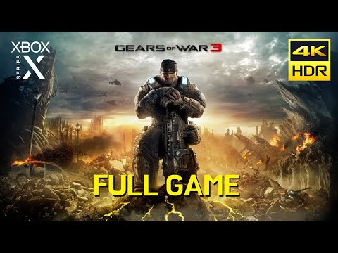 Gears of War 3 (XSX) Full Game Walkthrough [HDR]