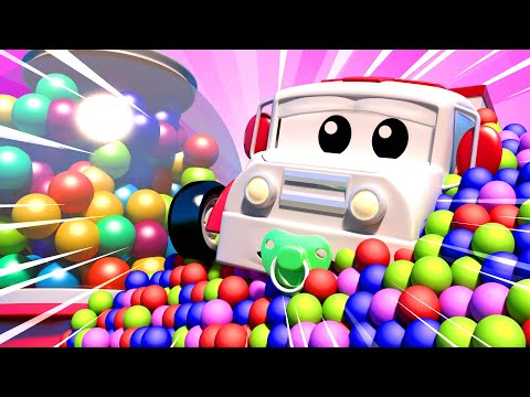 La Super Patrulla - En búsqueda de Bebé Amber - Auto City | Dibujos animados de carros