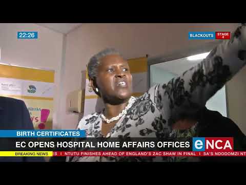 Eastern Cape opens hospital Home Affairs offices