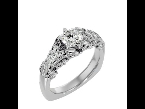 Inel de Logodna Brilliant Vintage Gold Aur 18k Real Diamonds - Valentina