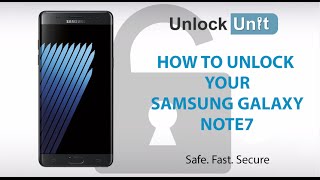 HOW TO UNLOCK Samsung Galaxy Note 7