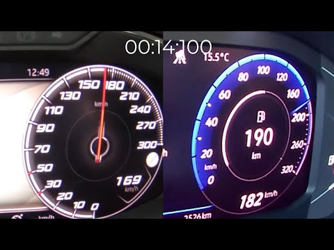 0-200 kph: Cupra Ateca 2.0 TSI vs. Volkswagen T-Roc R
