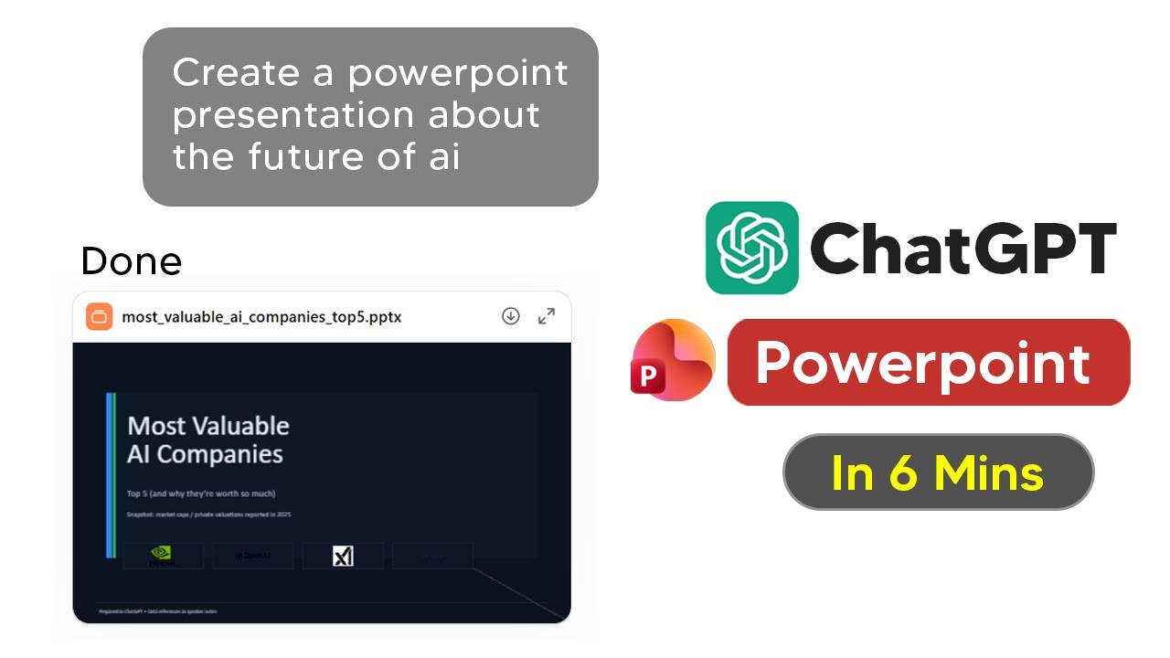 How To Create Powerpoint Presentations With ChatGPT - ChatGPT Full Powerpoint presentation Tutorial