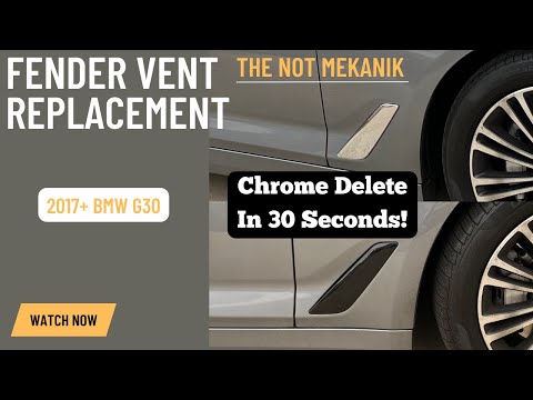 BMW G30 Fender Vent Replacement