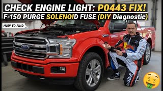 Check Engine Light: P0443 Fix! How to Find the F-150 Purge Solenoid Fuse (DIY Diagnostic)