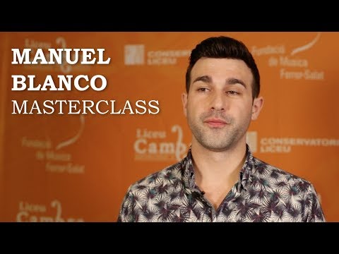 Masterclass with Manuel Blanco - Liceu Cambra masterclass & concert series