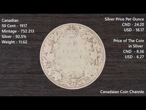 100 Year Old Silver 50 Cent Piece - 1917