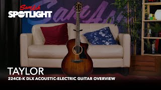 Video thumbnail for Taylor 224ce-K DLX Acoustic-Electric Guitar Overview by Sam Ash Music