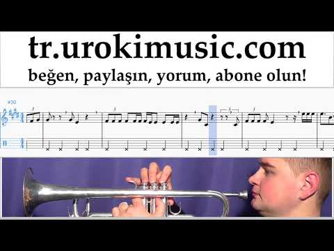 Trompet dersleri Jonas Blue - Mama Notalar Eğitim Bölüm#2 um-i723