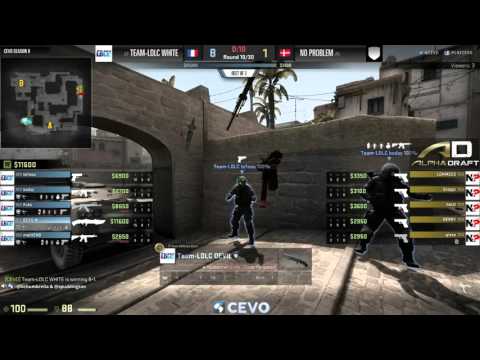 Team LDLC-White vs No Problem Game 2 (CEVO-P CS:GO Season 8) - Helium & Spuddington
