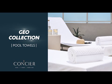 Slide 2 - GEO SCULPTED POOL TOWEL COLLECTION (video)