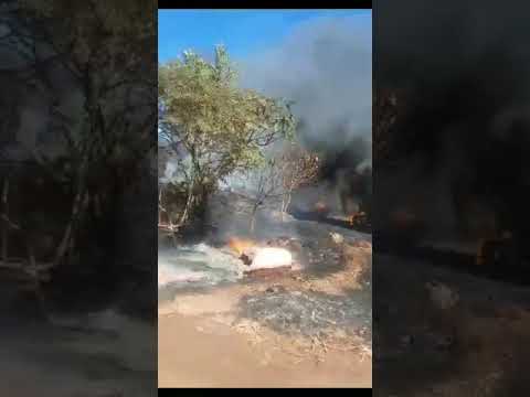 Incêndio atinge empresa de reciclagem e causa estragos em Sapezal