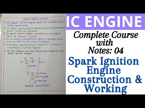 Spark Ignition engine || How spark ignition engine works || SI engine || Internal Combustion Engine