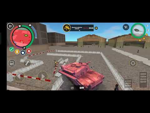 Rope Hero Vice Town (Pink Tank jump on Cinema Tower)Tank fight the robot)#RopeHero#trending#