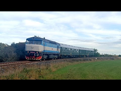 ř. 749.259-8 na R 1273 Kokořínský rychlík v Nebuželech (Trat 076) - 21.10. 2023