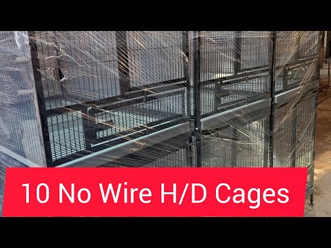 Heavy cages only 10 no wire with angle door and revolving  #birds #birdslover #cage #africangrey