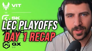 EVERYTHING YOU MISSED FROM THE FIRST PLAYOFFS DAY - LEC Spring Playoffs Day 1 Recap | YamatoCannon