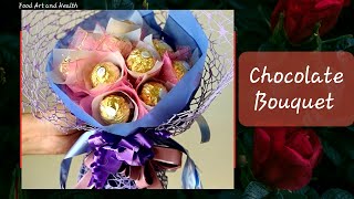 Chocolate Bouquet | Ferrero Rocher Bouquet | Handmade valentine gift | Valentines day crafts ideas