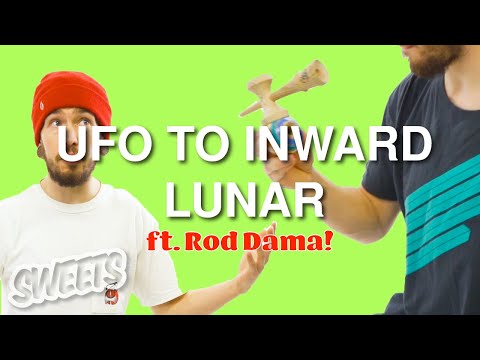 How to do UFO TO INWARD LUNAR ft. Rod Dama - Kendama Trick Tutorial - Sweets Kendamas