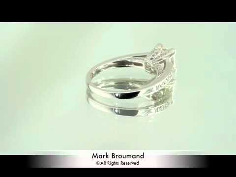 2.00ct Princess Cut Diamond Engagement Anniversary Ring-Mark Brouamand
