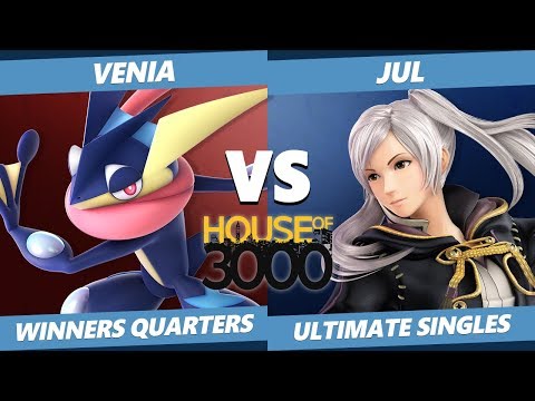 Smash Ultimate Tournament - Venia (Greninja) Vs. Jul (Robin) SSBU Xeno 169 Winners Quarters