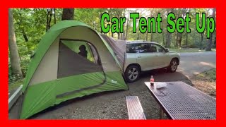 Car tent unboxing and set up Napier Backroadz SUV Tent