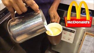 HOW COFFEE IS MADE AT McDonald's INDIA*cappuccino*
