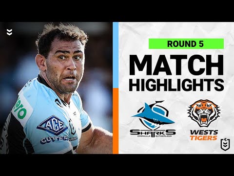 NRL Highlights | Cronulla-Sutherland Sharks v Wests Tigers | Match Highlights | Round 5, 2022 | NRL