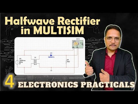 Halfwave Rectifier with and without Filter in Multisim Mutisim BasicElectronics