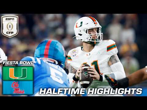 Fiesta Bowl HALFTIME HIGHLIGHTS: Miami Hurricanes vs. Ole Miss Rebels | ESPN College Football
