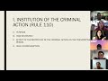 #ONLINECLASS: PROSECUTION OF CRIMINAL ACTIONS