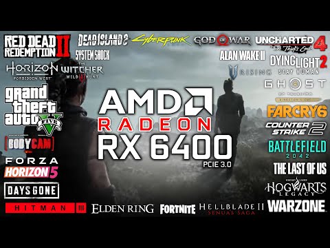 RX 6400 in 2024 (PCIE 3.0) - Test in 25 Games