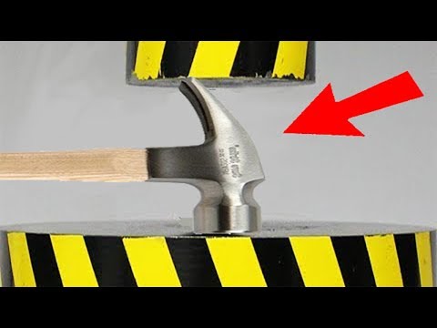 Experiment Hammer VS Hydraulic Press Amazing Power | The Crusher