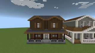 How To Build Suburban House 🏠 In Minecraft Tutorial 816