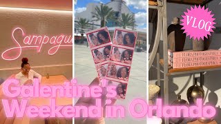 VLOG: Galentines in Orlando | Girl's Trip | Wave Hotel | Hampton Social | Sampaguita | Haven Kitchen