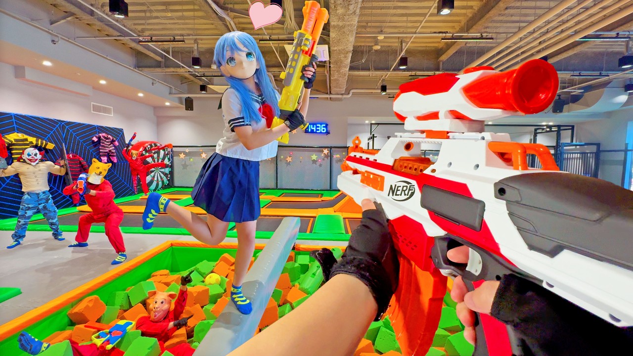 Nerf War | Amusement Park Battle 146 (Nerf First Person Shooter)