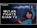 Mulan S Iconic Fight Against Shan Yu Mulan Freeform