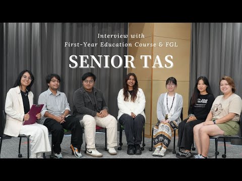 Interview with First Year Education/ FGL Senior TAs/ 初年次科目・FGL先輩TAインタビュー
