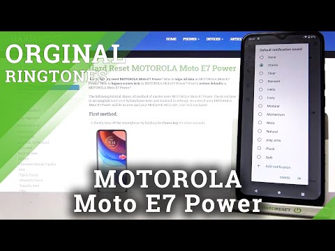 Motorola Moto E7 Power - Notification Tones Presentation