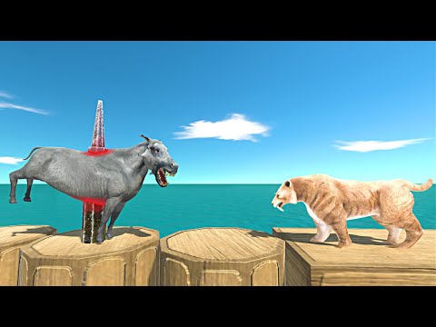 TNT and Therizinosaurus Trap - Animal Revolt Battle Simulator