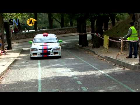 Pedro Morera, ganador de la prueba automovilística Subida al Castillo